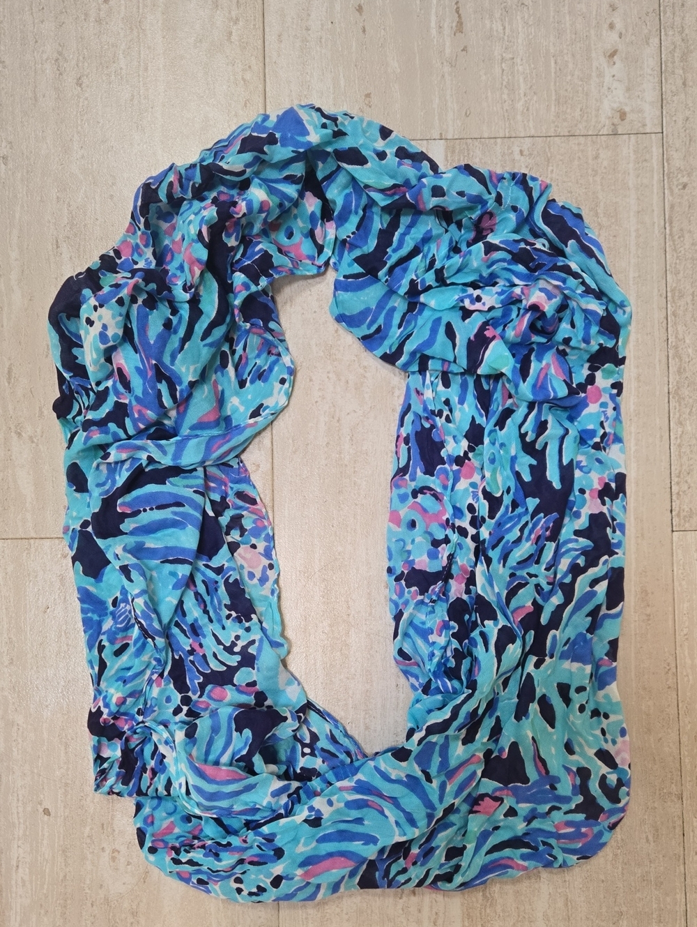 Lilly Pulitzer Multi-Color Rayon Infinity Scarf